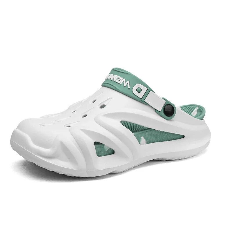 Hot Deal Men's Flip-Flops Novelties Shoes 2024 Elastic Laces Sleepers Whitte Soft Home Slippers Skid-Proof Tennis Fashion Thick