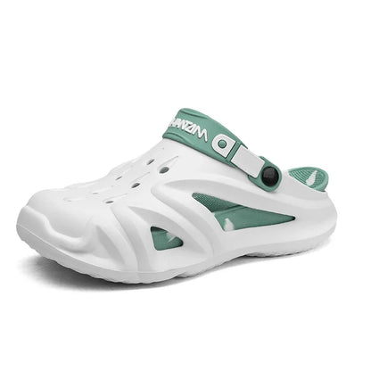 Hot Deal Men's Flip-Flops Novelties Shoes 2024 Elastic Laces Sleepers Whitte Soft Home Slippers Skid-Proof Tennis Fashion Thick