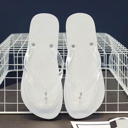 New Flipflops Men's Casual Beach Shoes Men's Solid Color Non-slip Slipper Slippers Men's Trendy Sandals Men Shoes Flip Flops Men