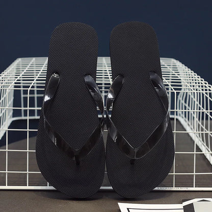 New Flipflops Men's Casual Beach Shoes Men's Solid Color Non-slip Slipper Slippers Men's Trendy Sandals Men Shoes Flip Flops Men