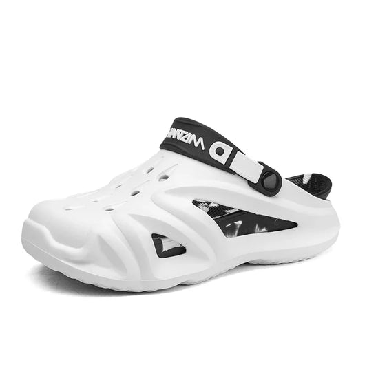 Hot Deal Men's Flip-Flops Novelties Shoes 2024 Elastic Laces Sleepers Whitte Soft Home Slippers Skid-Proof Tennis Fashion Thick